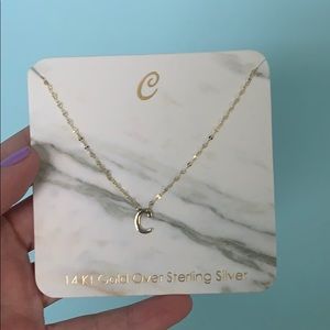Brand new good letter C necklace. Never worn